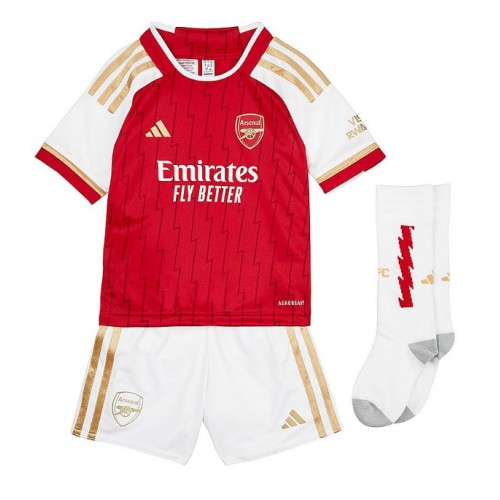 Arsenal Bukayo Saka #7 Replika Babytøj Hjemmebanesæt Børn 2023-24 Kortærmet (+ Korte bukser)